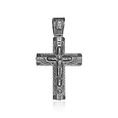 картинка Крест из серебра "Спаси и Сохрани" (97024) 